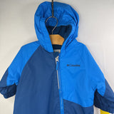 Size 3-6m: Columbia Blue Fleece Lined Winter Waterproof Bunting/Snow Suit