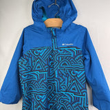 Size 4: Columbia Blue Fleece Lined Rain Suit