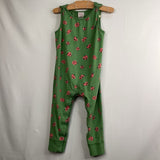 Size 3 (90): Hanna Andersson Green/Red Ladybug Tank Romper