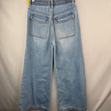 Size 8-10: Levi's Light Wash Drawstring Soft Waist Jeans