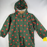 Size 12-24m: Little Green Radicals Green/Red Apple Sherpa Lined Snow Suit