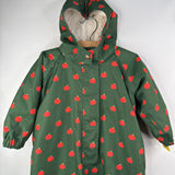 Size 12-24m: Little Green Radicals Green/Red Apple Sherpa Lined Snow Suit