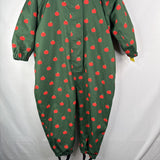 Size 12-24m: Little Green Radicals Green/Red Apple Sherpa Lined Snow Suit