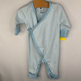 Size 3-6m: Monica + Andy Blue/White Striped Romper