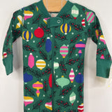 Size 0-3m (60): Hanna Andersson Green/Multi Ornament Holiday 1p Pjs