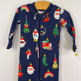Size 0-3m (60): Hanna Andersson Navy/Multi Ornament Holiday 1p Pjs
