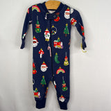 Size 0-3m (60): Hanna Andersson Navy/Multi Ornament Holiday 1p Pjs