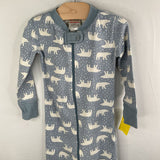 Size 18-24m (80): Hanna Andersson Blue/White Polar Bear 1pc Zip-Up PJs