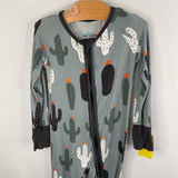 Size 12-18m: Little One Shop Blue/Black Cactus Zip-Up 1pc PJs