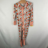 Size 12-18m: Little One Shop White/Pink/Multi Florals Zip-Up 1pc PJs
