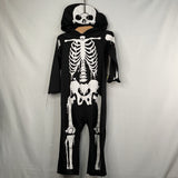 Size 2-3: Black/White Skeleton 1pc Costume