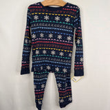 Size 3: Primary Blue Holiday Lights 2pc Pjs
