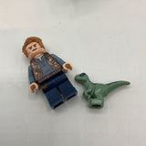Lego Jurassic Park Mini Fig + Baby Velociraptor
