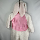 Size 2-4: White Pink Bunny Costume 2pcs