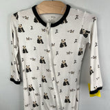 Size 3: Kyte Baby White Black Panda 1pc Pjs