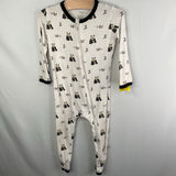 Size 3: Kyte Baby White Black Panda 1pc Pjs