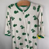 Size 3: Kyte Baby White Green Leaves 1pc Pjs