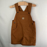 Size 4: Carhartt Brown Denim Shortalls
