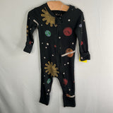 Size 3-6m: Monica + Andy Black Solar System 1pc Pj