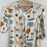 Size 3-6m: Caden + Lane Bamboo Safari 1pc Footy Pjs