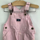 Size 18m: Oshkosh Pink Striped Denim Overalls