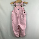 Size 18m: Oshkosh Pink Striped Denim Overalls