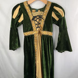 Size 6-8: Yolsun Green Medieval Green Velvety Dress