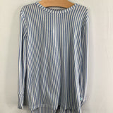 Size 5: Posh Peanut Blue/White Striped 2pc PJs