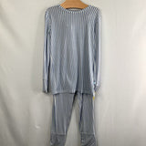 Size 5: Posh Peanut Blue/White Striped 2pc PJs