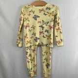 Size 4: Gap Yellow/Multi Butterfly 2pc PJs