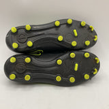 Size 1Y: Nike Black Green Lace Up Outdoor Soccer Cleats