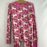 Size 8 (130): Hanna Andersson Pink Rainbow Unicorn 2pc PJs