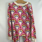 Size 8 (130): Hanna Andersson Pink Rainbow 2pc PJs