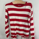 Size 6: Hatley Red White Striped 2pc PJs
