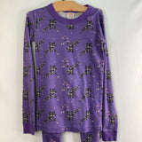 Size 8 (130): Hanna Andersson Purple Black Panther 2pc PJs