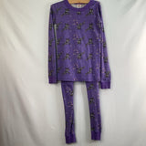 Size 8 (130): Hanna Andersson Purple Black Panther 2pc PJs