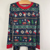 Size 8 (130): Hanna Andersson Blue Holiday Gnomes 2pc PJs