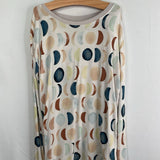 Size 9-10: Little Sleepies White/Multi Polka Dot 2pc PJs