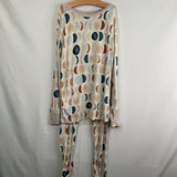 Size 9-10: Little Sleepies White/Multi Polka Dot 2pc PJs