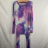 Size 9-10: Little Sleepies Purple/Whire 2pc PJs