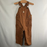 Size 18m: Carhartt Brown Canvas Overalls
