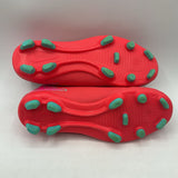 Size 1Y: Nike Pink/Blue Lace Up Outdoor Soccer Cleats