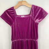 Size 8: Crewcuts Fuchsia Velvet Romper