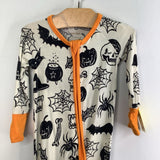 Size 0-3m: Little Sleepies Hallowen White Orange Black 1pc Pjs