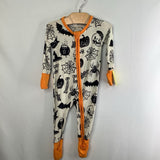 Size 0-3m: Little Sleepies Hallowen White Orange Black 1pc Pjs