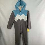Size 12-18m: Monica + Andy Grey Blue White Sweater Romper