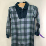 Size 18-24m: Tea Blue/Green Plaid Romper