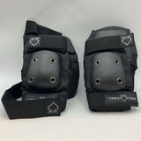 Pro-Tec Black Knee/Elbow Pad/Wrist Guard Set