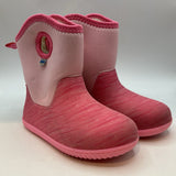 Size 12: Jan & Jul Pink Fleece Lined Rain Boots