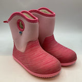 Size 12: Jan & Jul Pink Fleece Lined Rain Boots